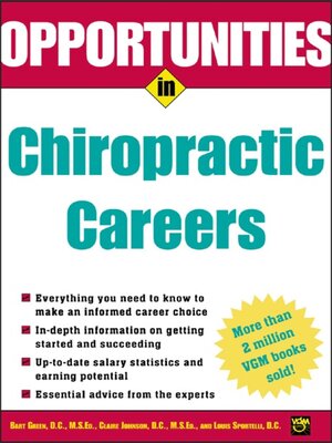 cover image of Opportunities in Chiropractic Careers